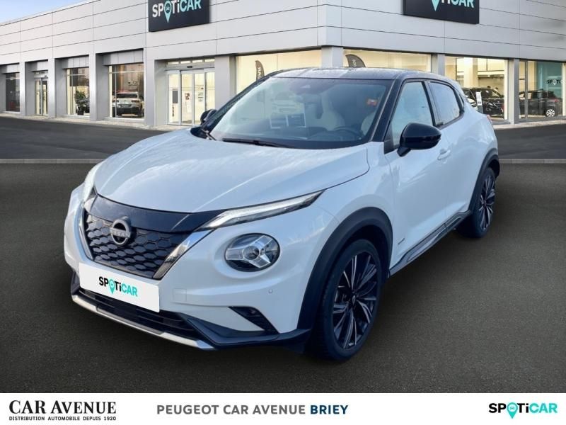 Nissan Juke Blanc Lunaire+Toit Noir Métallisé d'occasion