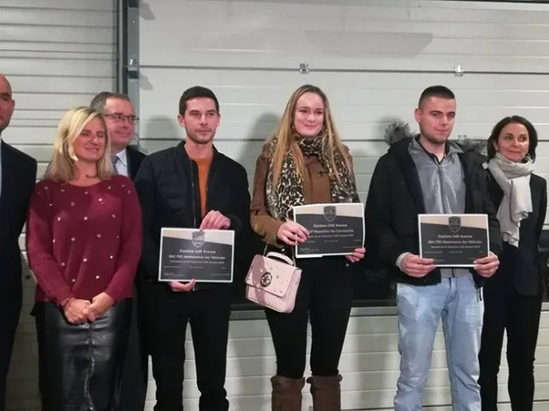 Cérémonie de mise à l'honneur des Apprentis, formés au sein de Car Avenue, en présence de Stéphane Bailly, PDG.