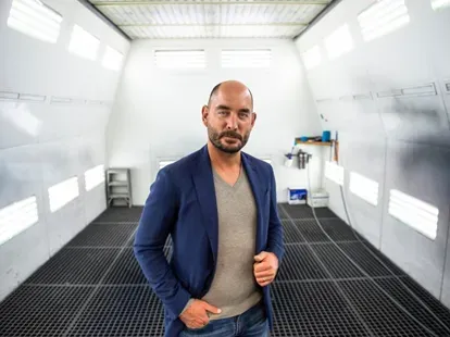 Photo de Stéphane Bailly, PDG de Car Avenue, pour la magazine luxembourgeois Paperjam