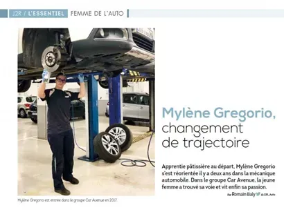 Portrait de Mylène Gregorio, apprentie en mécanique Auto.