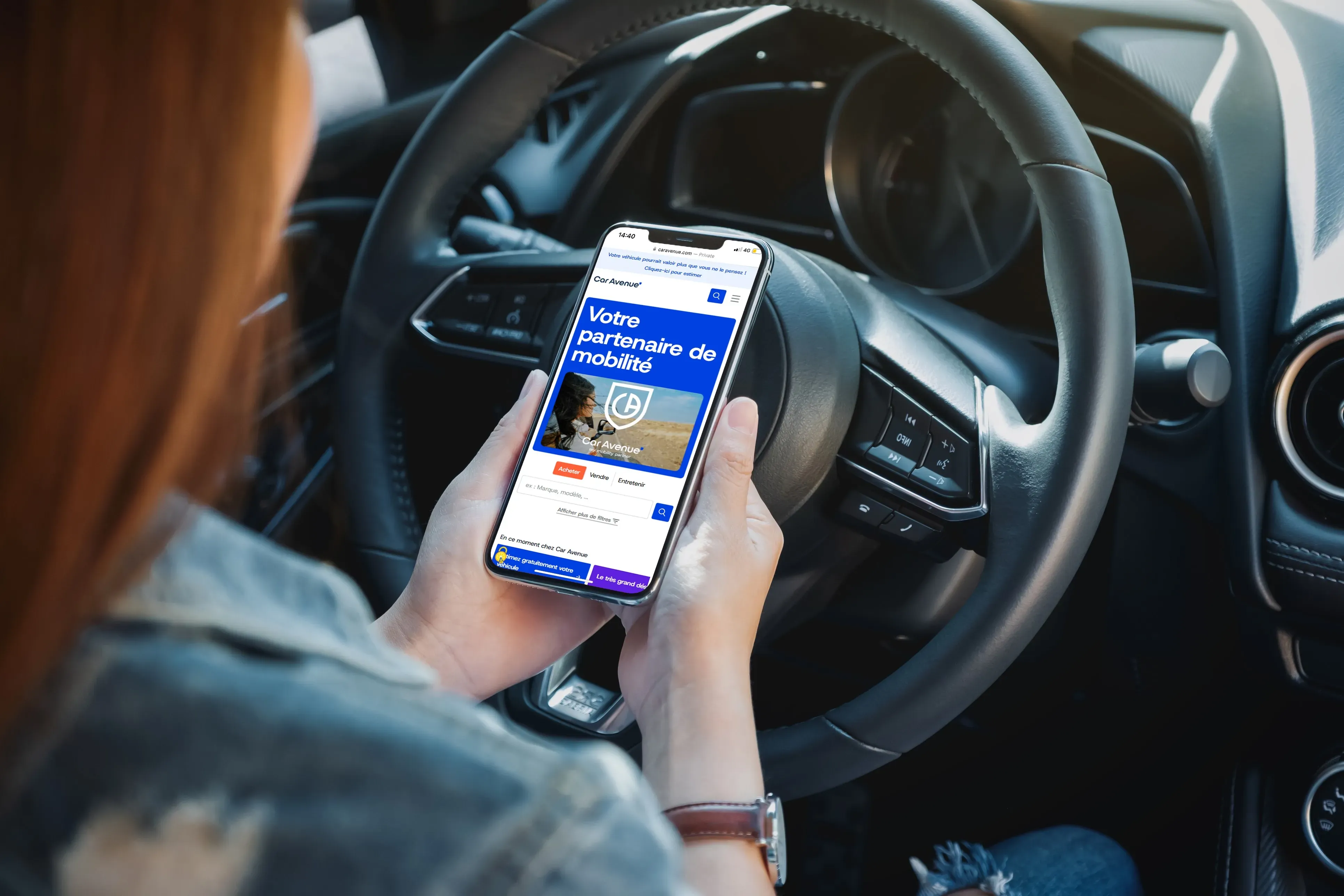 Visuel illustrant la conception Mobile-First du nouveau site caravenue.com