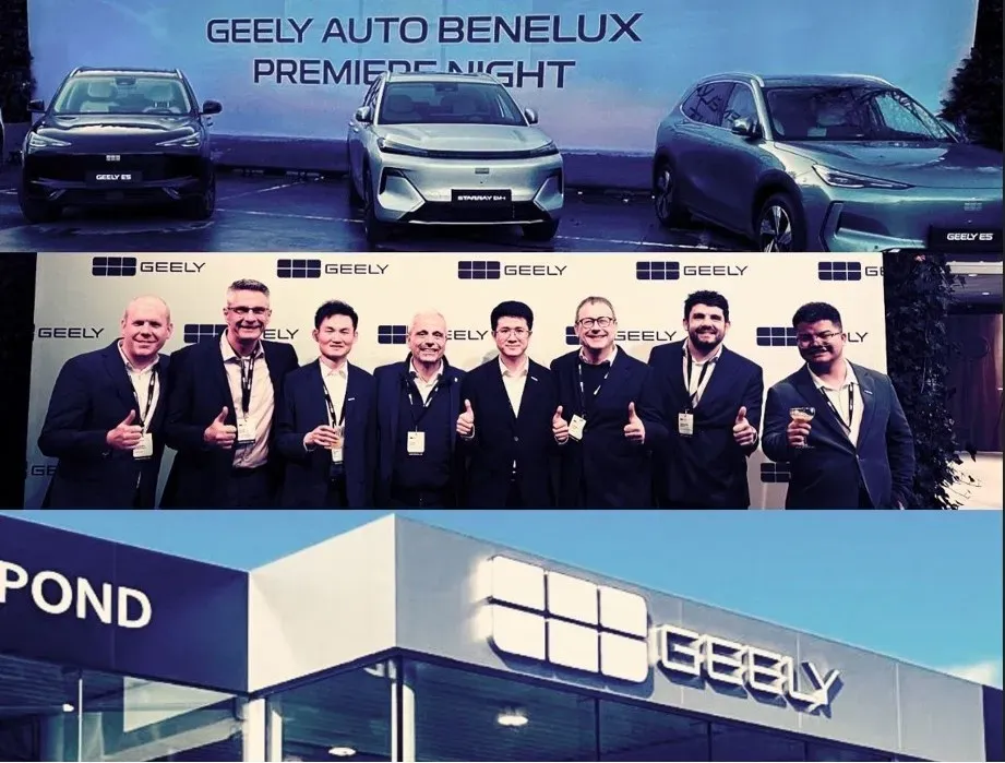 Les Equipes de Car Avenue & Geely lors du Geely Auto Benelux Premiere Night
