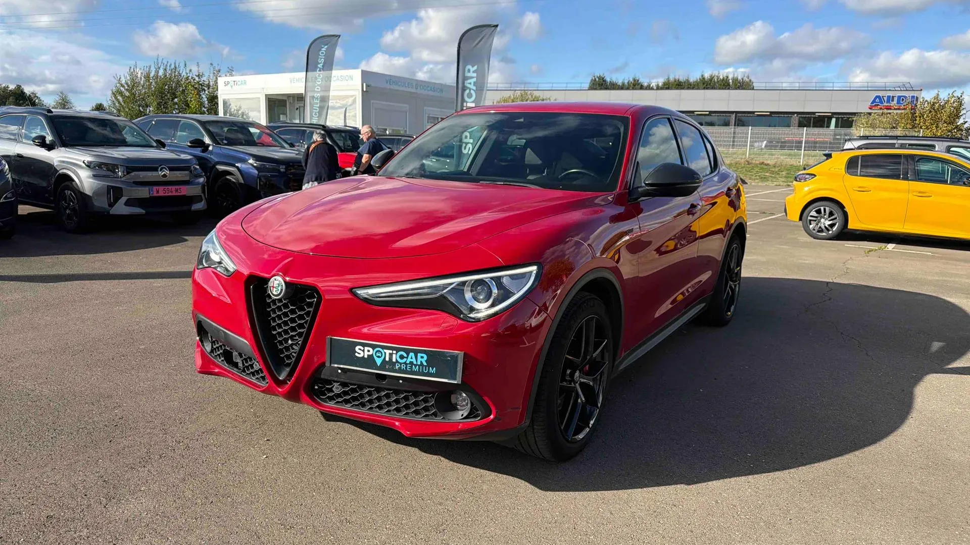 Alfa Romeo Stelvio rouge alfa d'occasion
