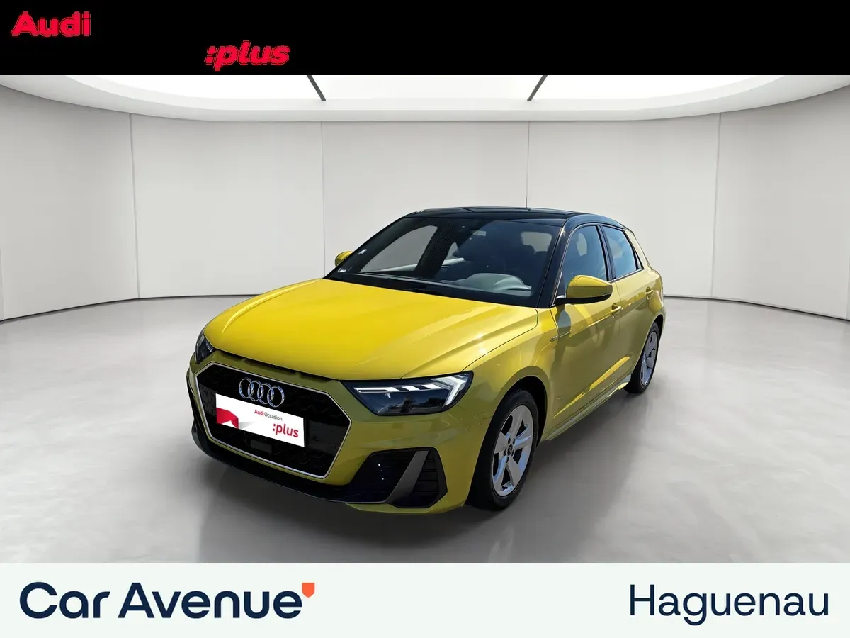 Audi A1 jaune python / contraste noir d'occasion