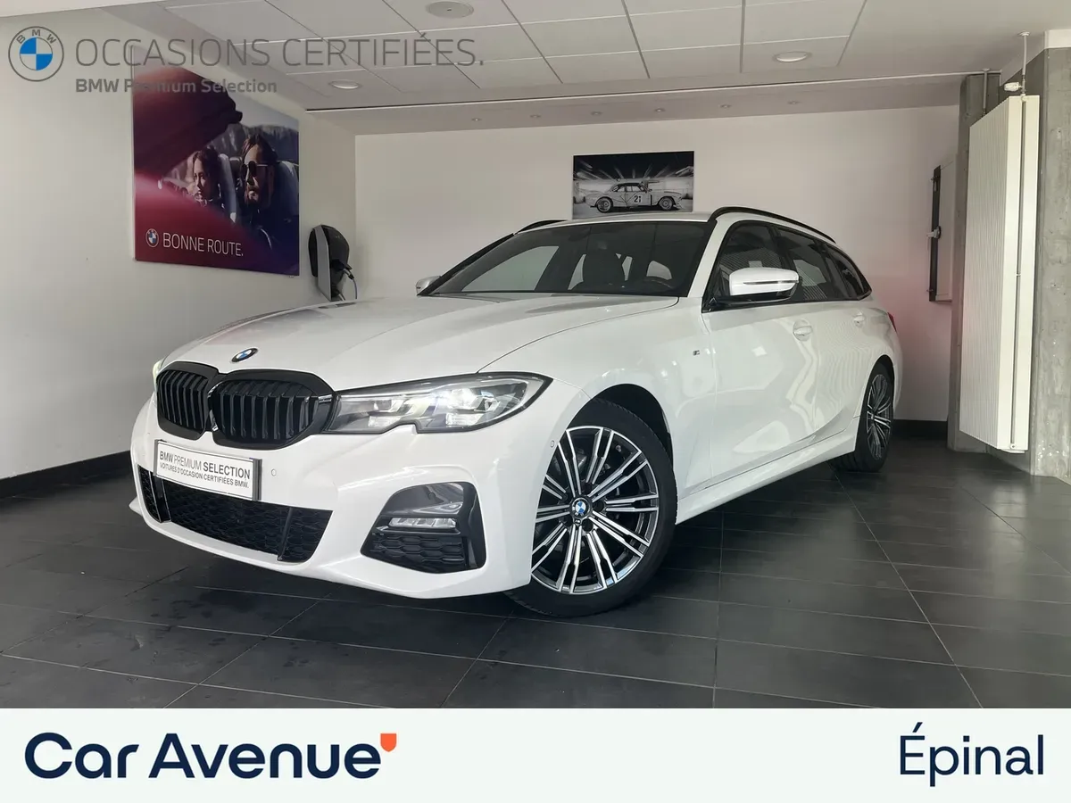 BMW Série 3 Touring blanc d'occasion