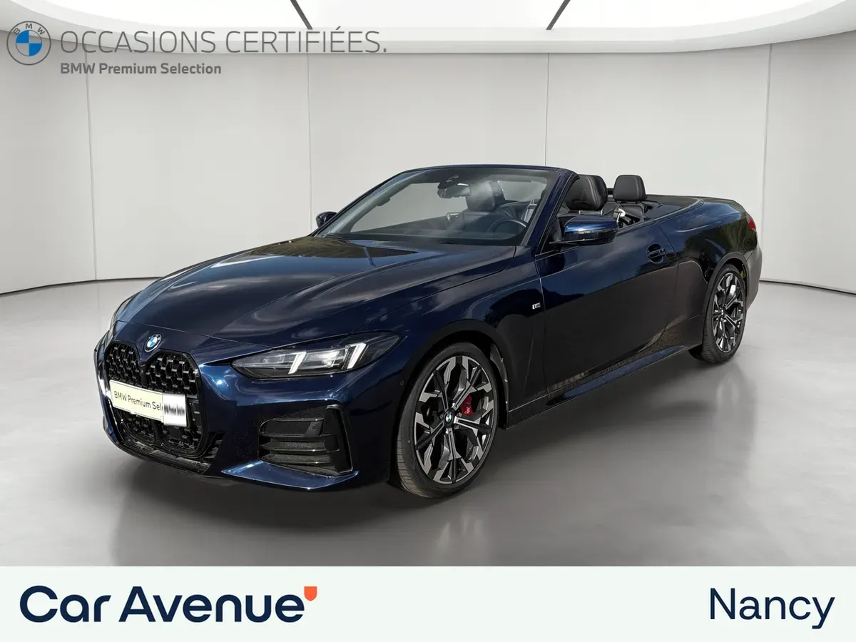 BMW Série 4 Cabriolet bleu d'occasion