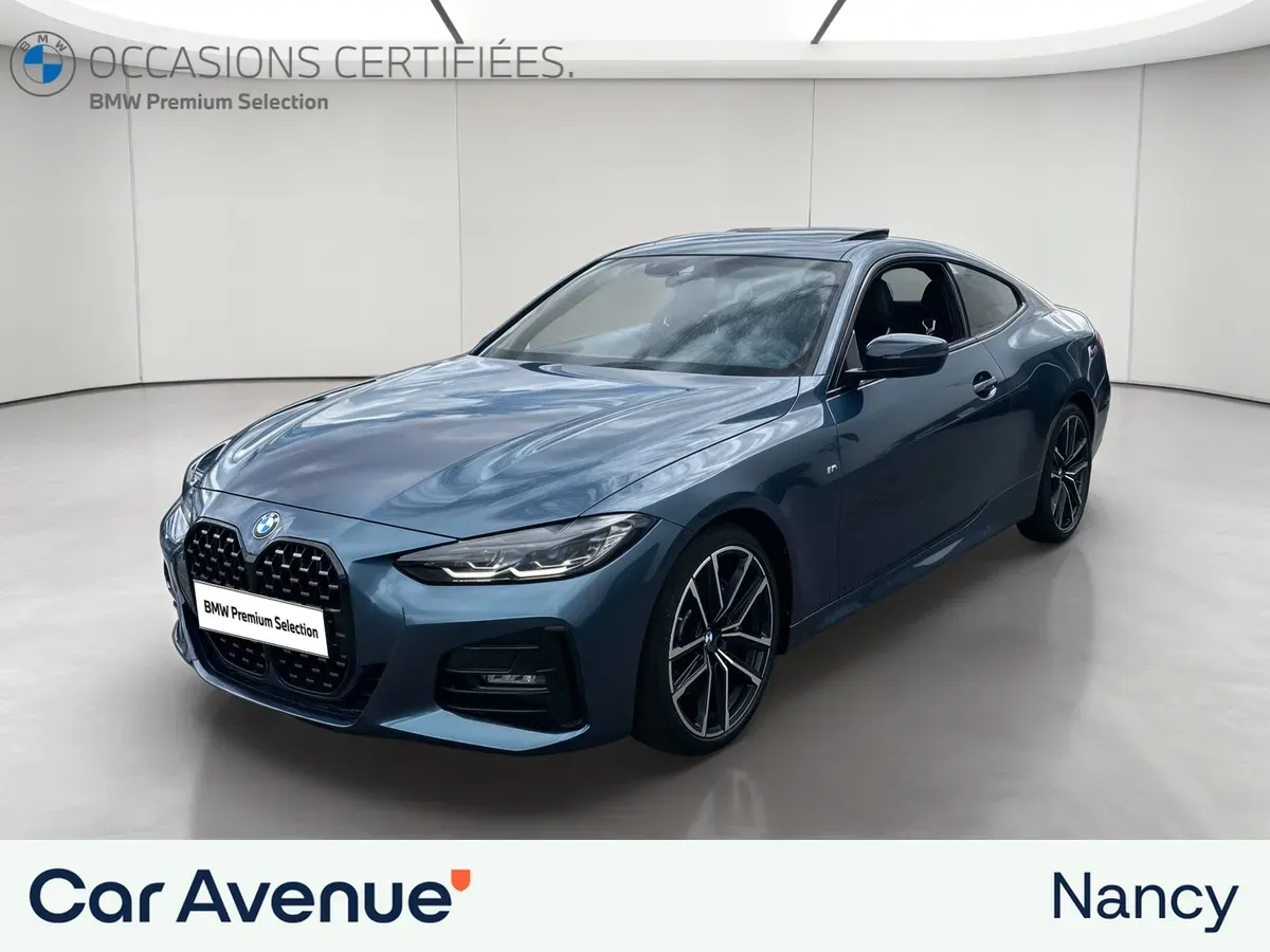BMW Série 4 Coupé bleu d'occasion