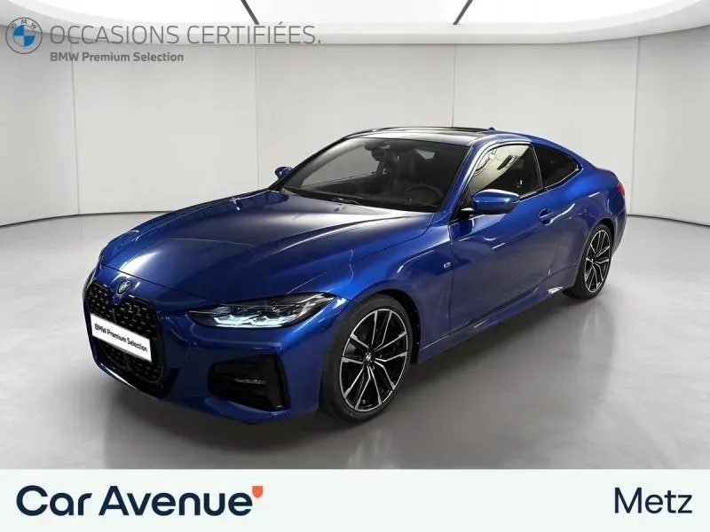 BMW Série 4 Coupé bleu d'occasion