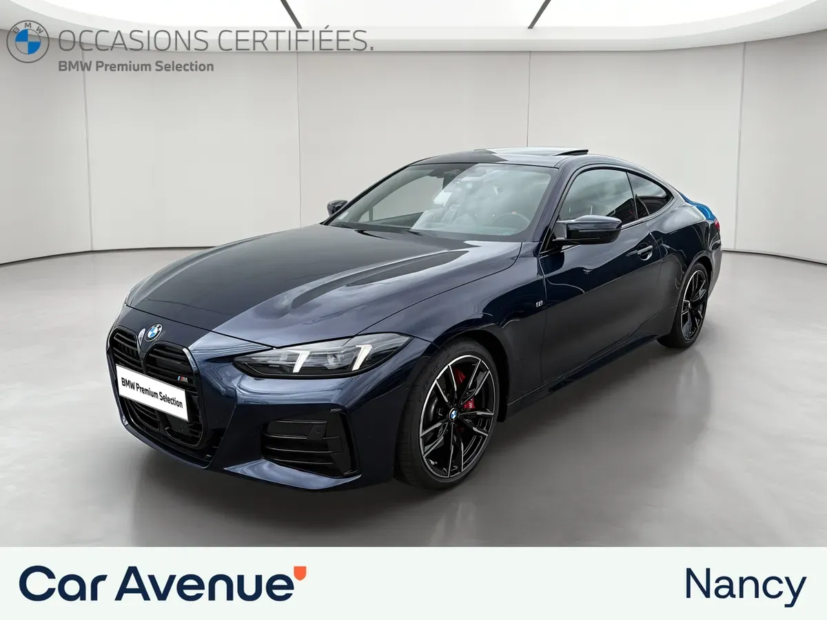 BMW Série 4 Coupé bleu d'occasion