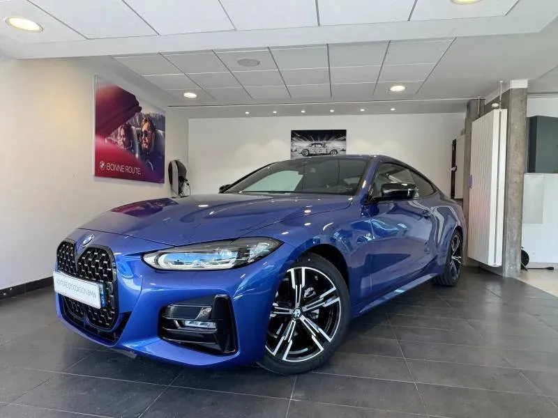 BMW Série 4 Coupé bleu d'occasion