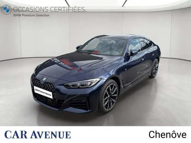 BMW Série 4 Gran Coupé bleu d'occasion
