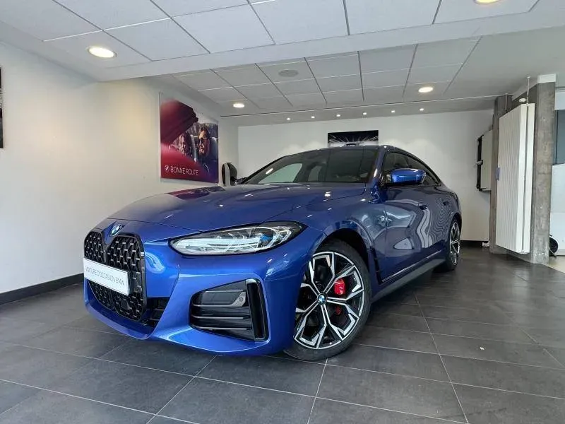 BMW SERIE 4 GRAN COUPE G26 bleu d'occasion