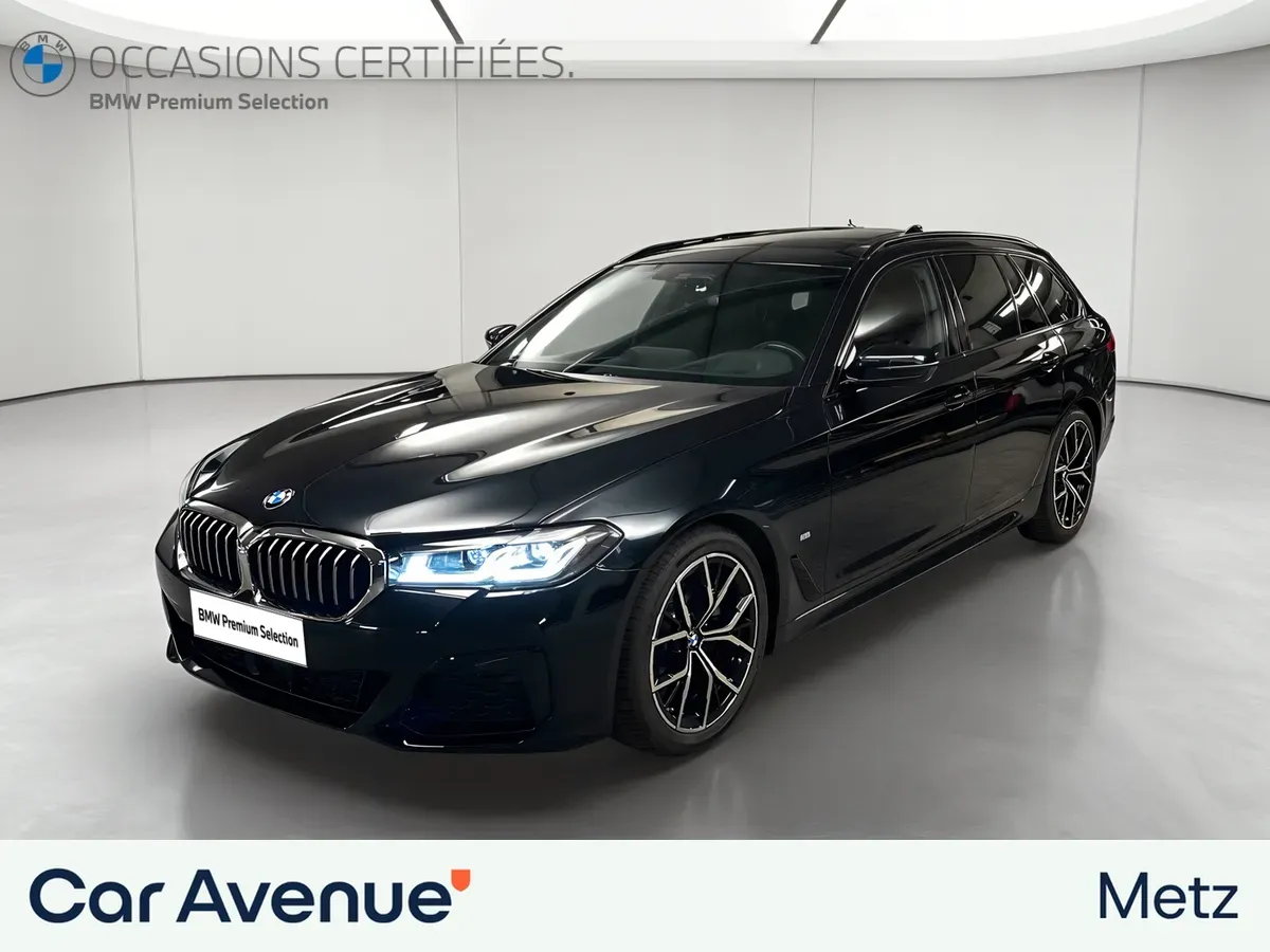 BMW Série 5 Touring noir d'occasion