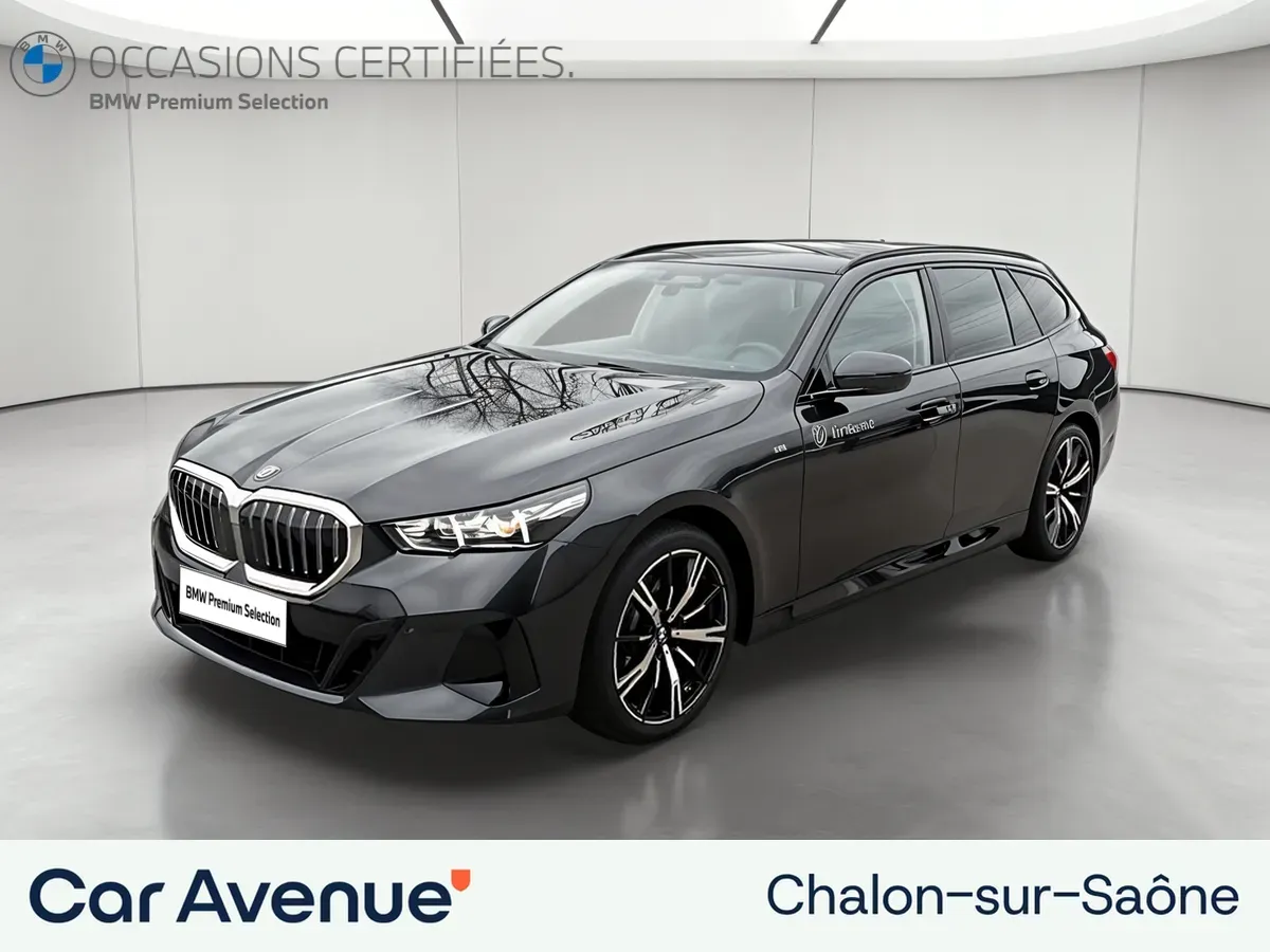 BMW Série 5 Touring noir d'occasion