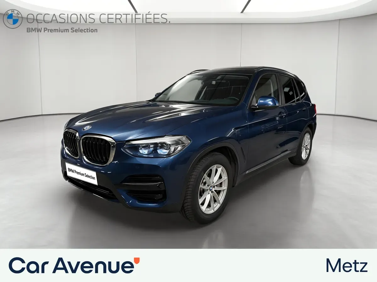 BMW X3 bleu d'occasion