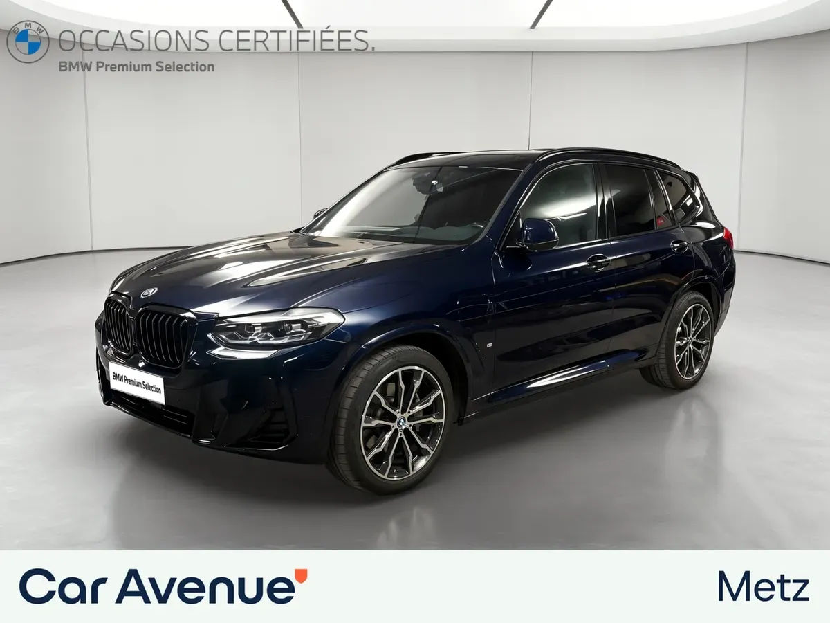 BMW X3 bleu d'occasion