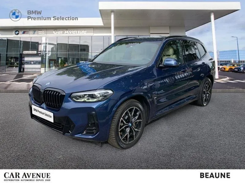 BMW X3 bleu d'occasion