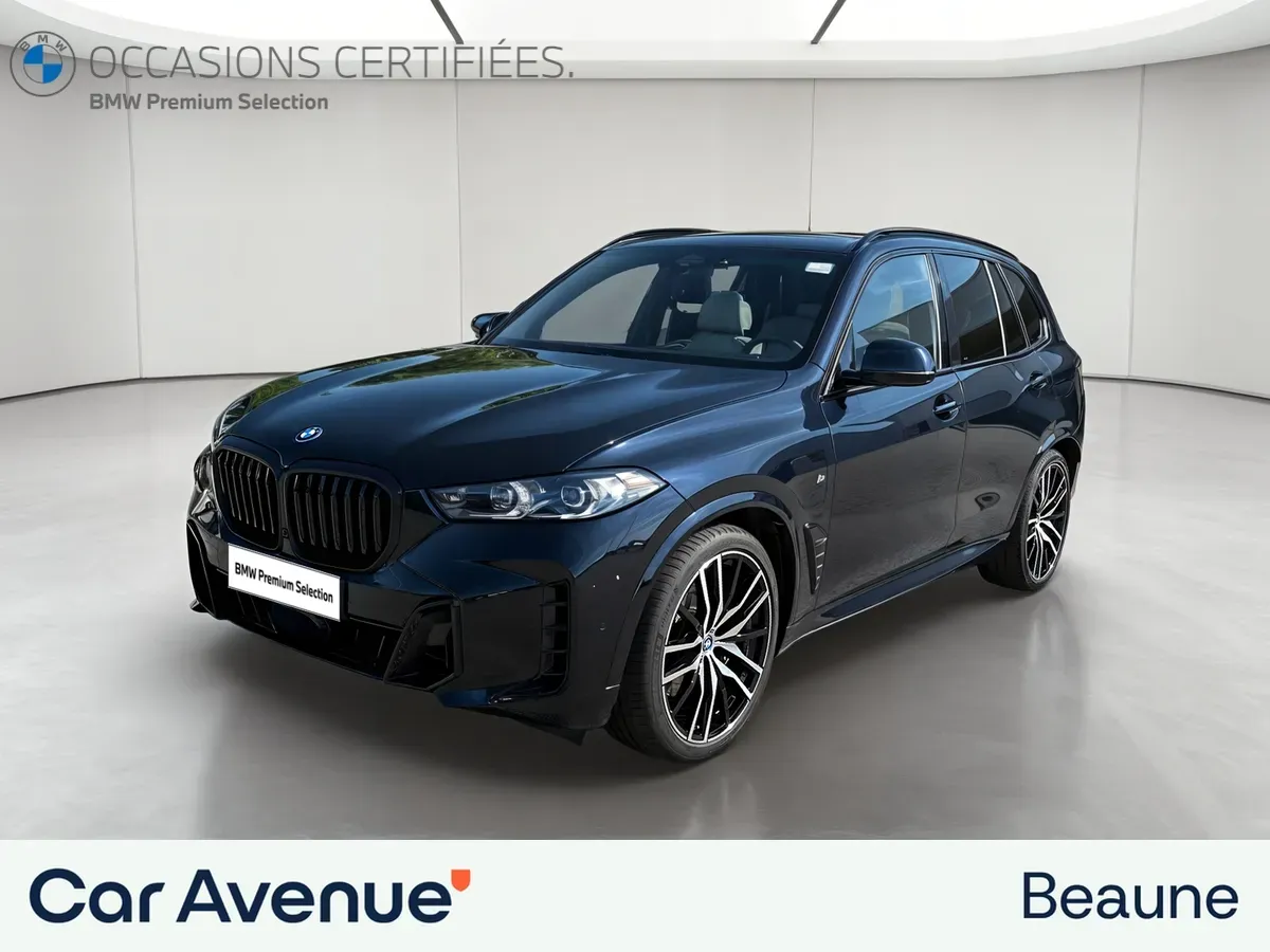 BMW X5 bleu d'occasion