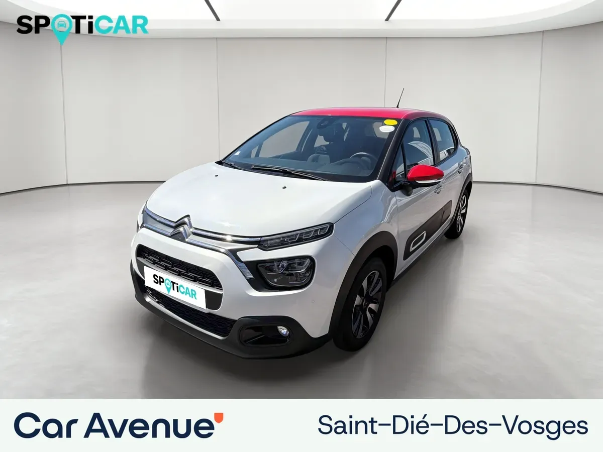 Citroën C3 blanc banquise (o) - rouge aden d'occasion