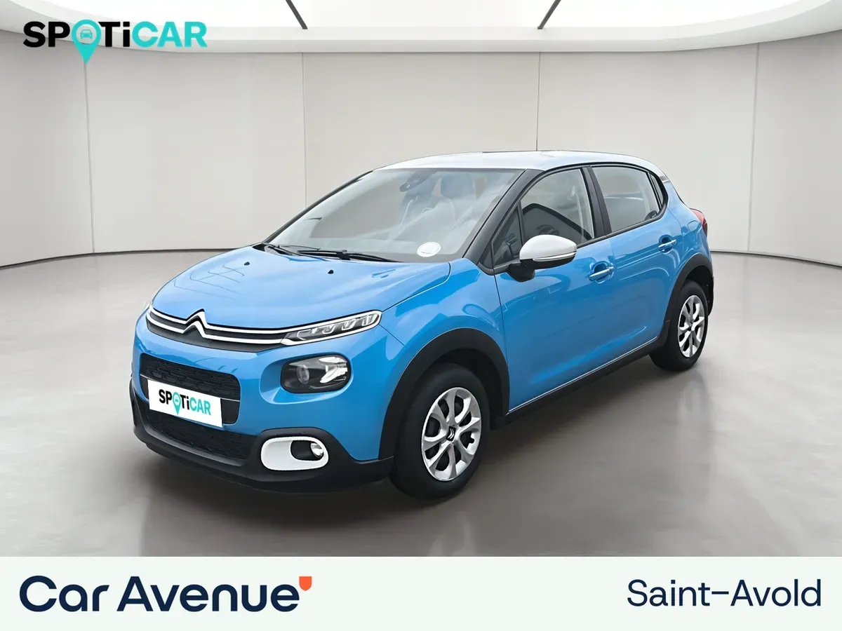 Citroën C3 bleu d'occasion