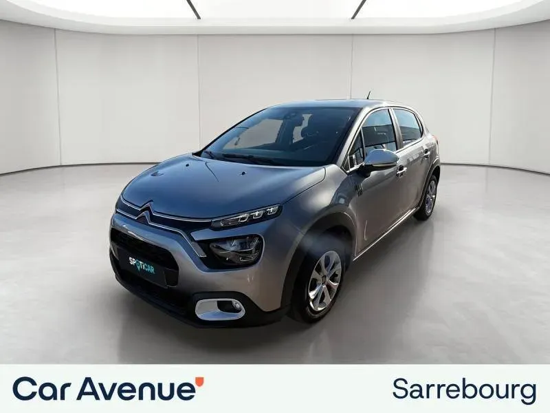 Citroën C3 gris acier (m) - blanc opale d'occasion