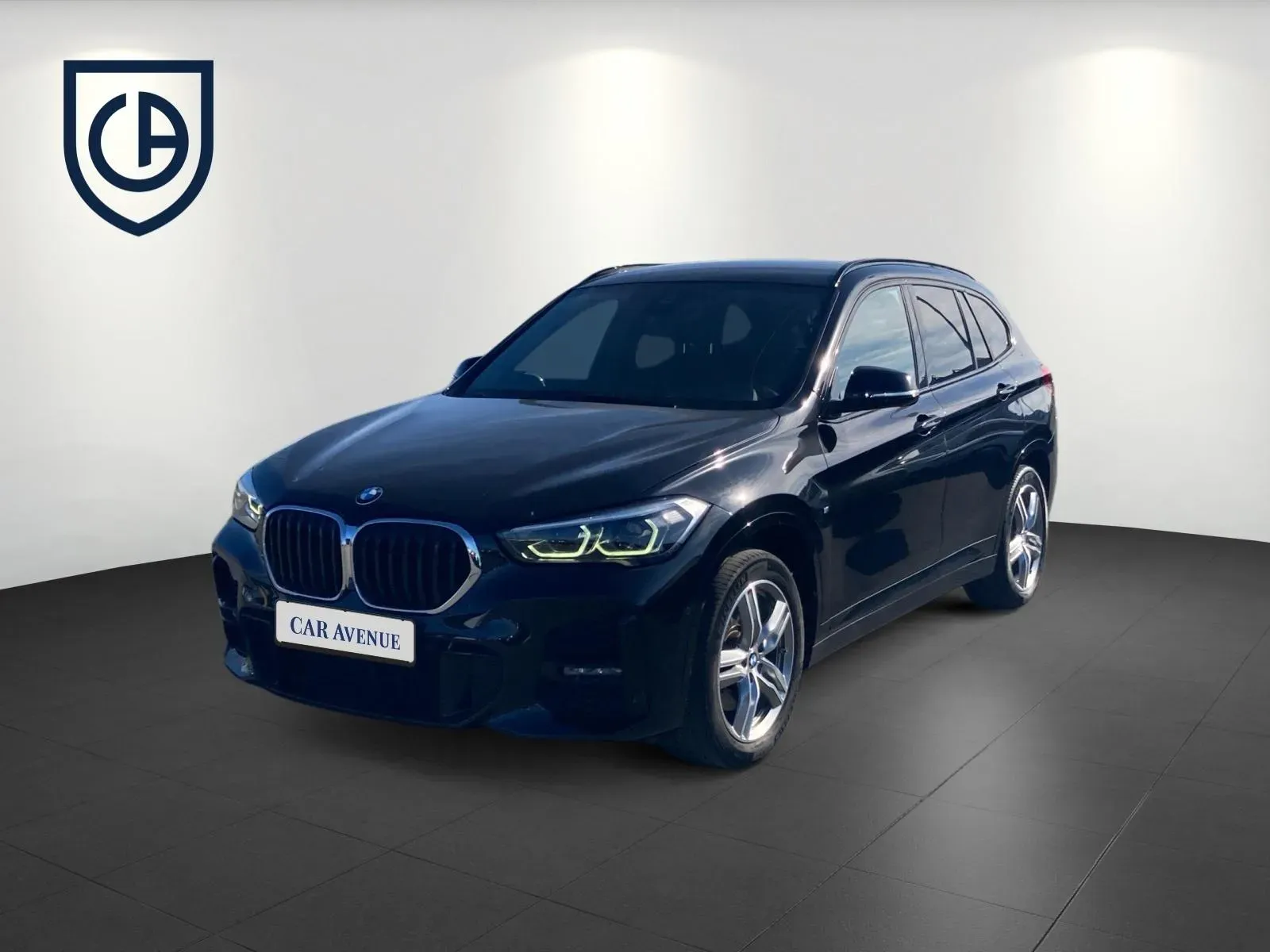 BMW X1 schwarz d'occasion