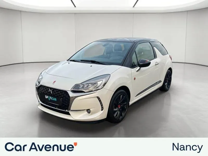 DS Automobiles DS 3 blanc nacre (n) - toit noir onyx d'occasion