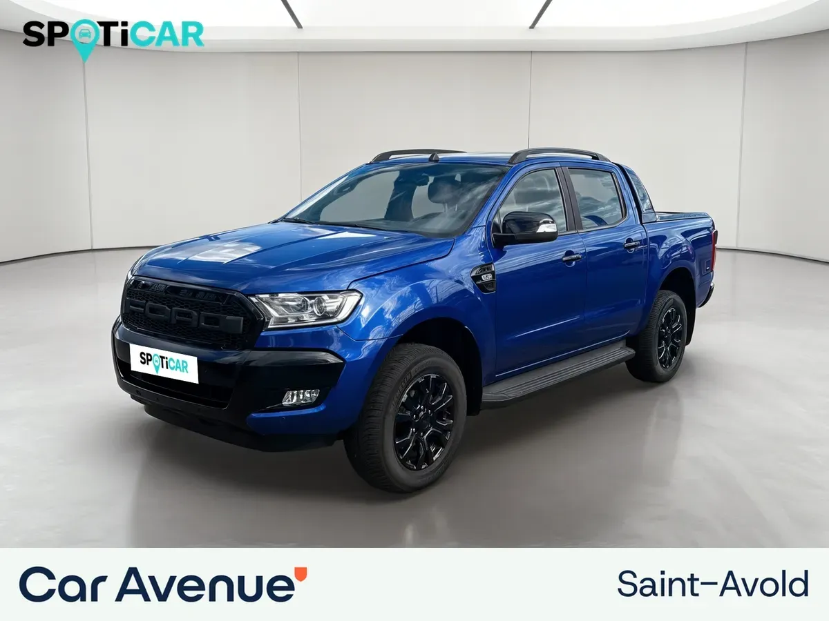 Ford RANGER DOUBLE CABINE bleu d'occasion