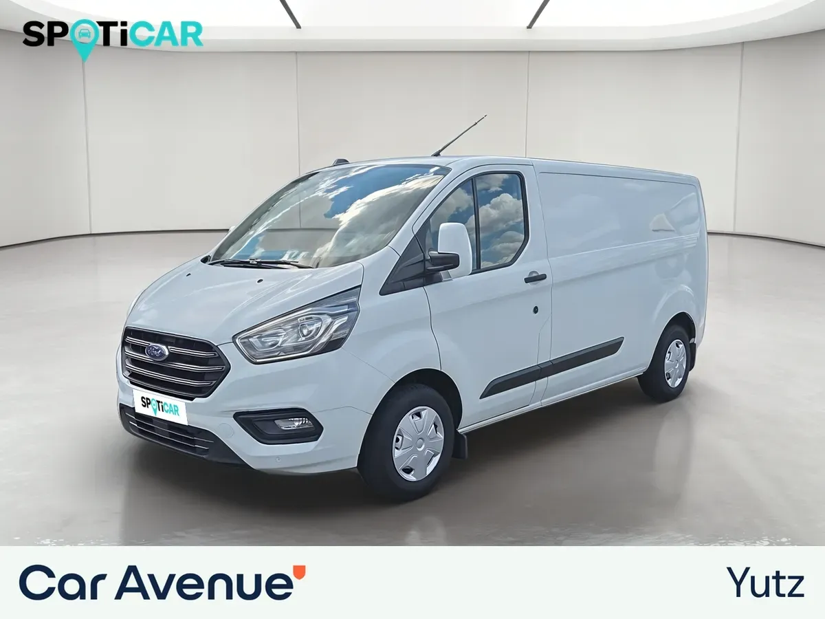 Ford TRANSIT CUSTOM FOURGON blanc d'occasion