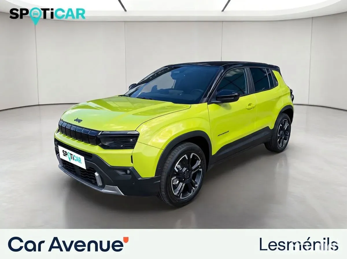 Jeep Avenger bamboo avec toit noir volcano neuf