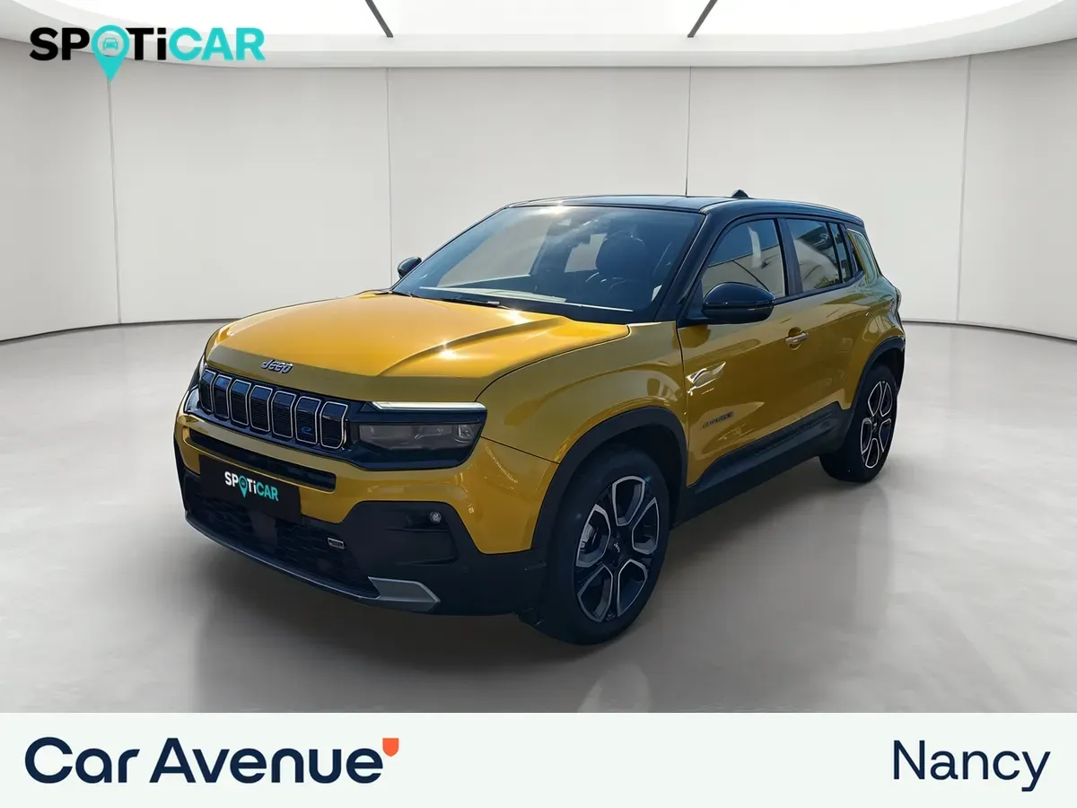 Jeep AVENGER ELECTRIQUE jaune d'occasion