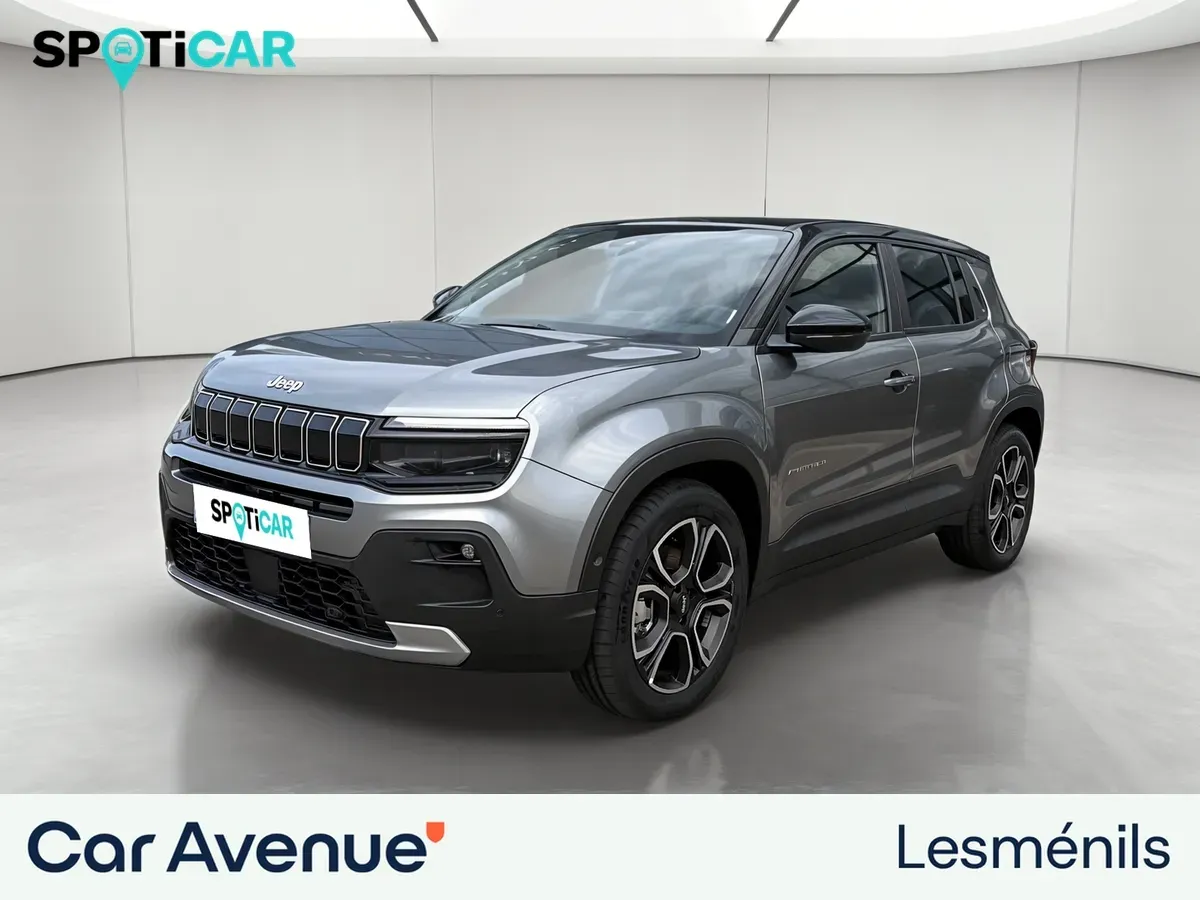 Jeep AVENGER ELECTRIQUE gris granite toit noir neuf