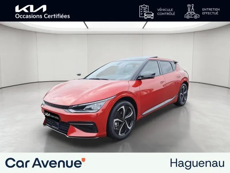 Kia EV6 rouge magma metallise d'occasion