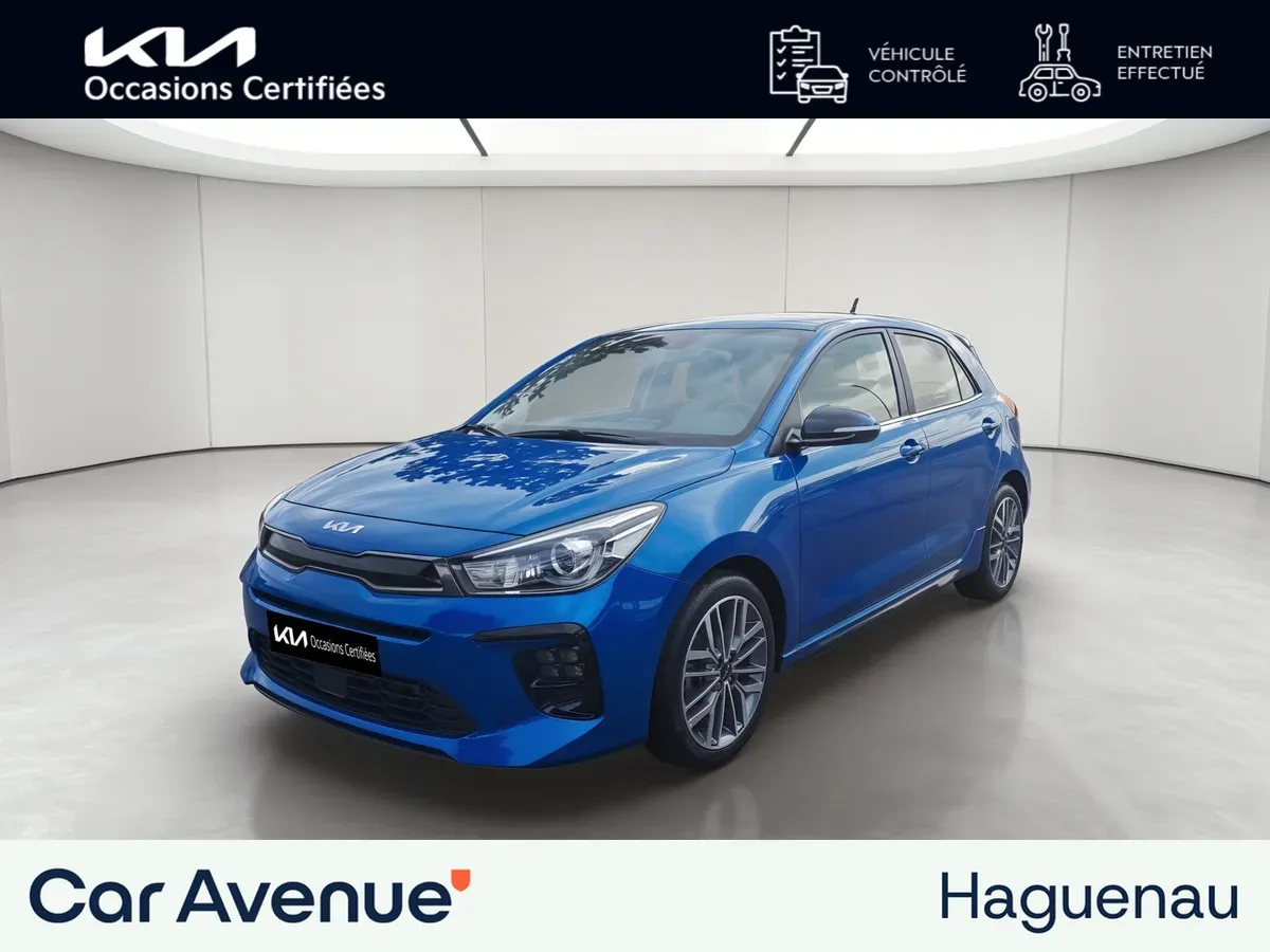 Kia Rio bleu d'occasion