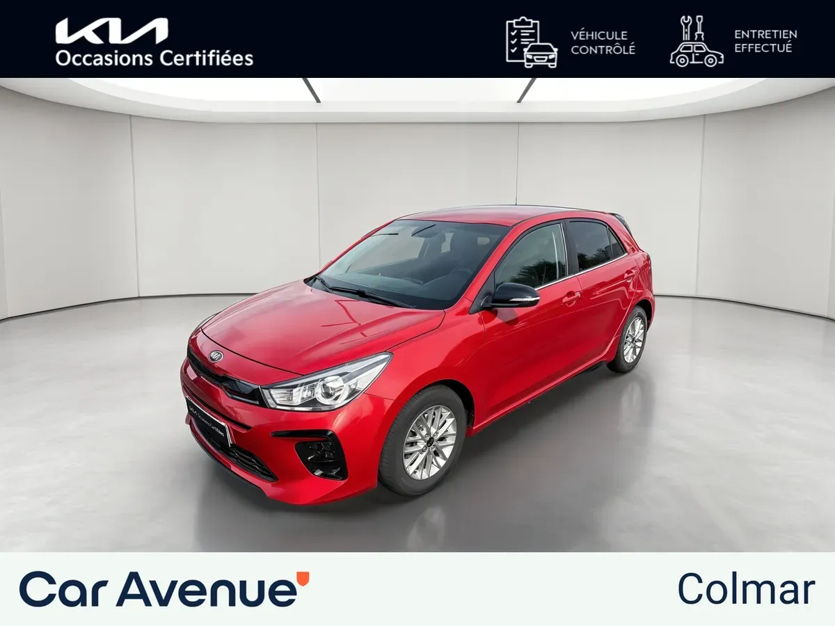 Kia Rio rouge d'occasion