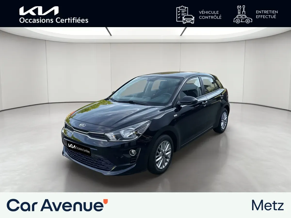 Kia Rio noir d'occasion