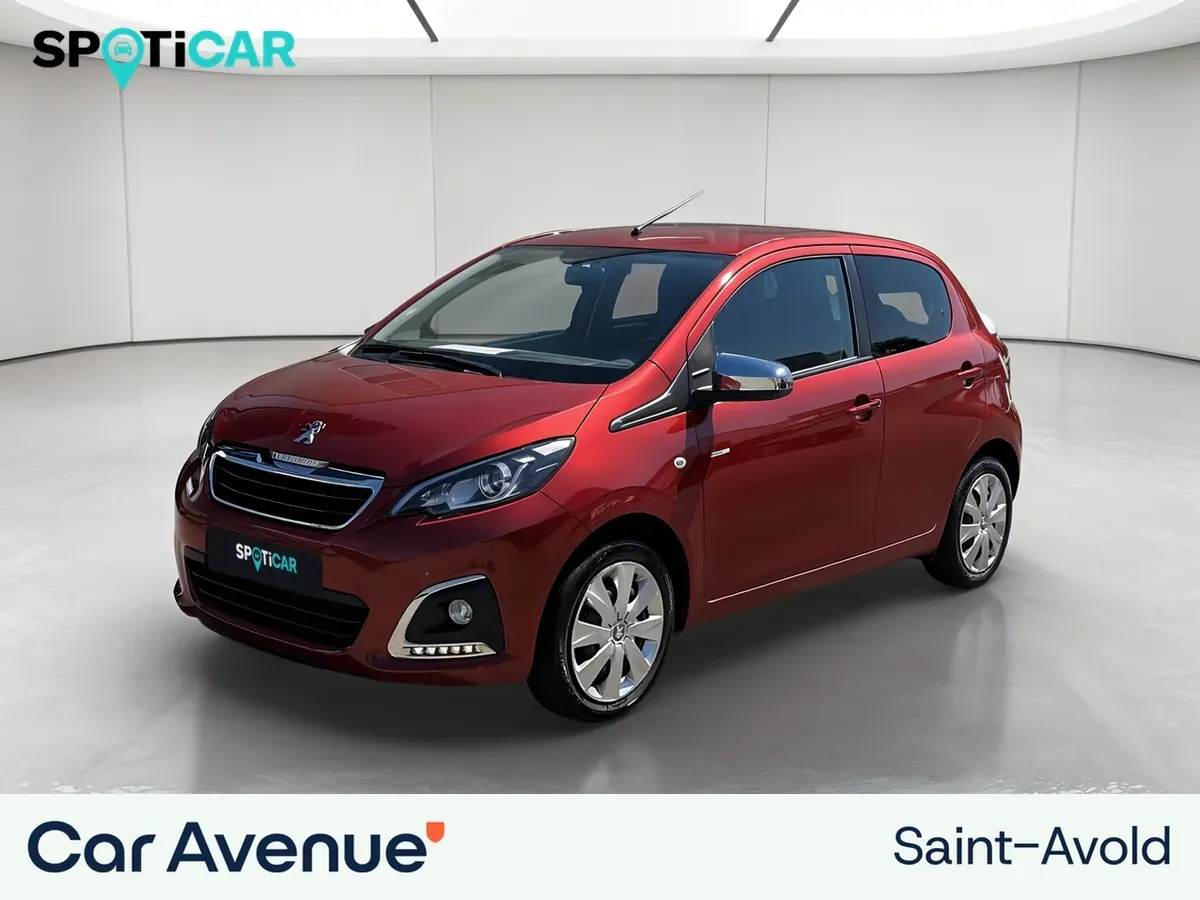 Peugeot 108 orange d'occasion