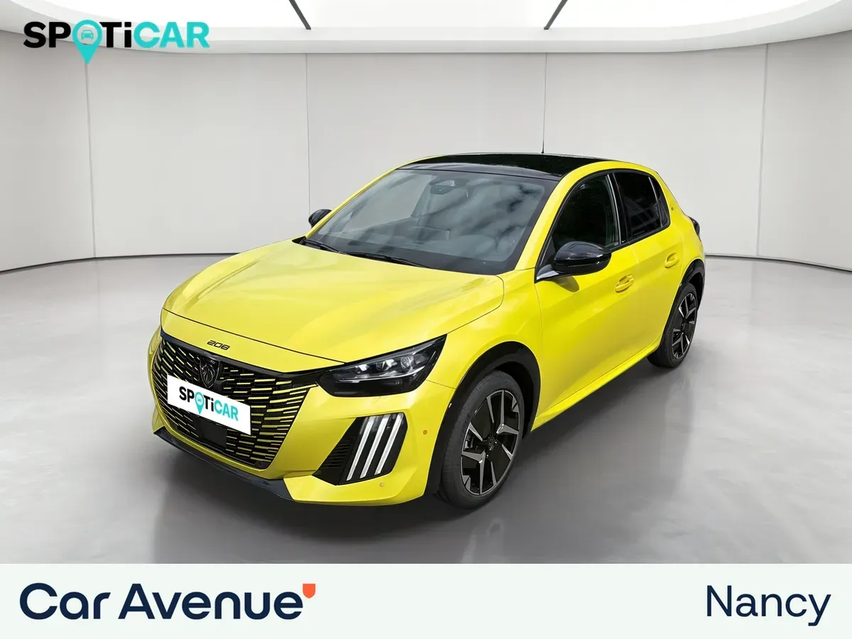 Peugeot 208 jaune agueda neuf