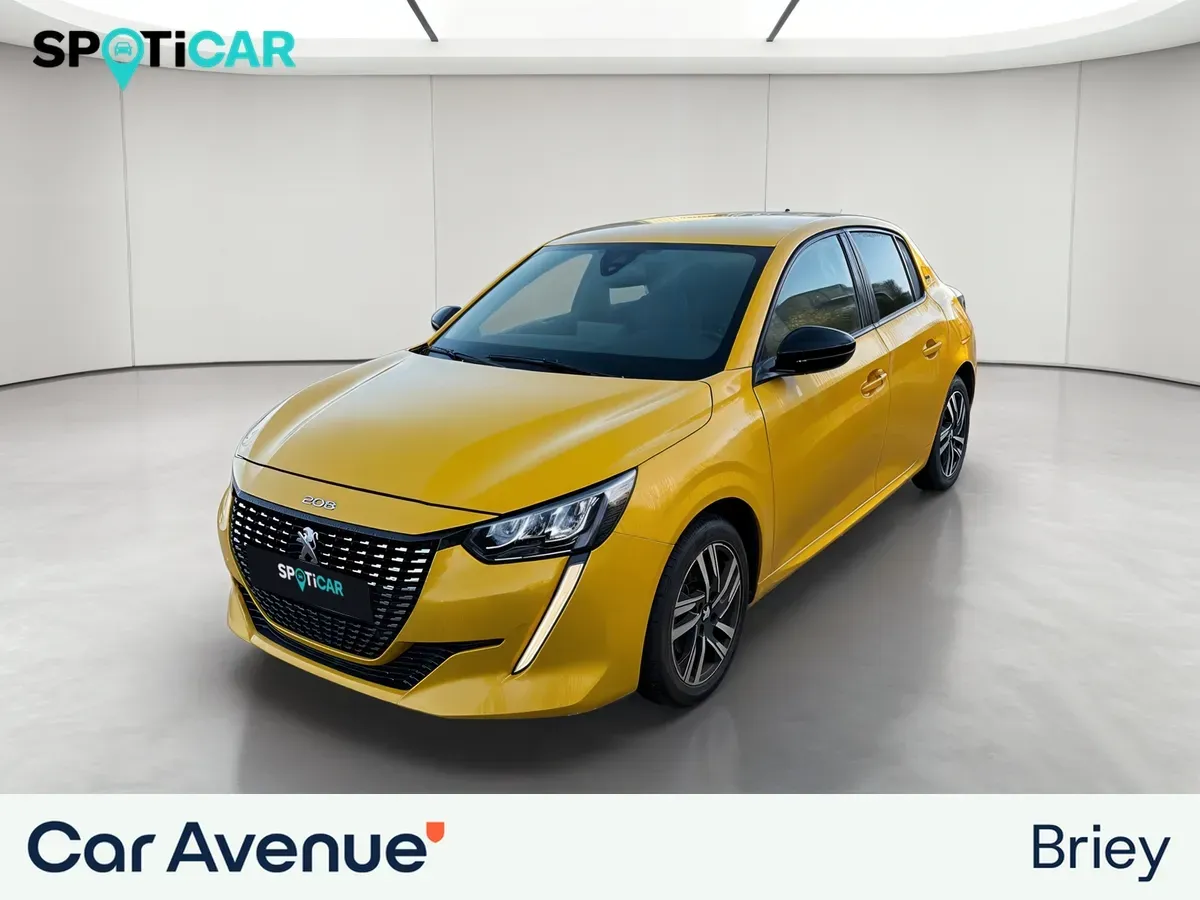 Peugeot 208 jaune d'occasion