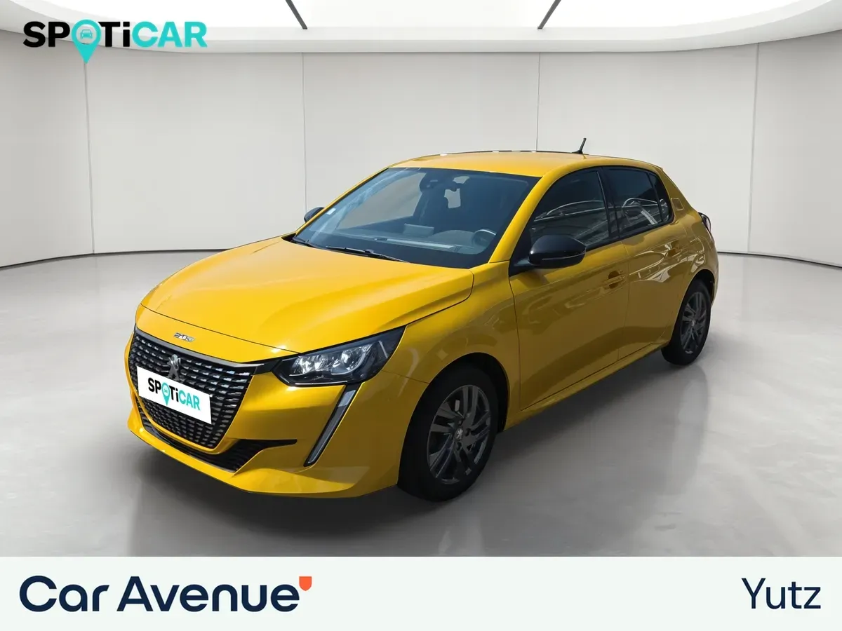 Peugeot 208 jaune d'occasion