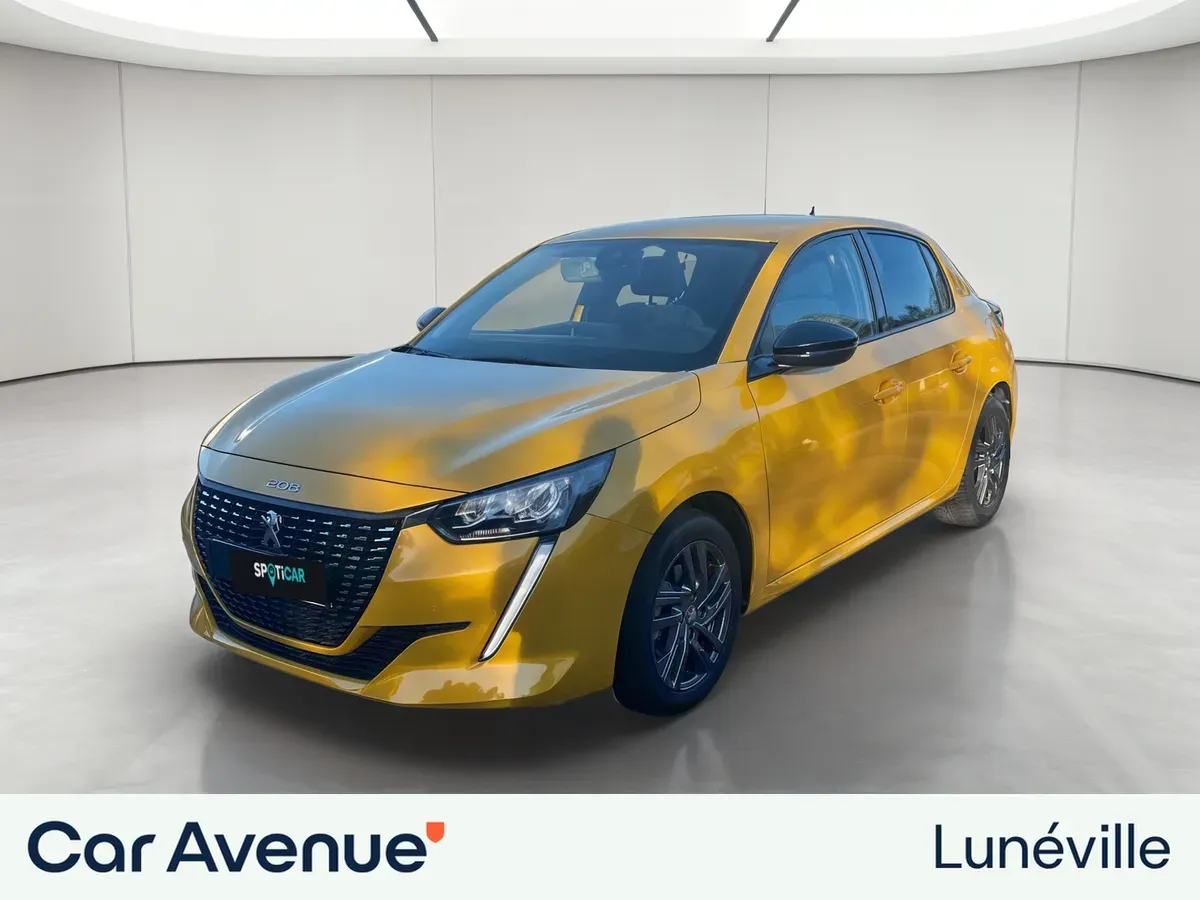 Peugeot 208 jaune d'occasion