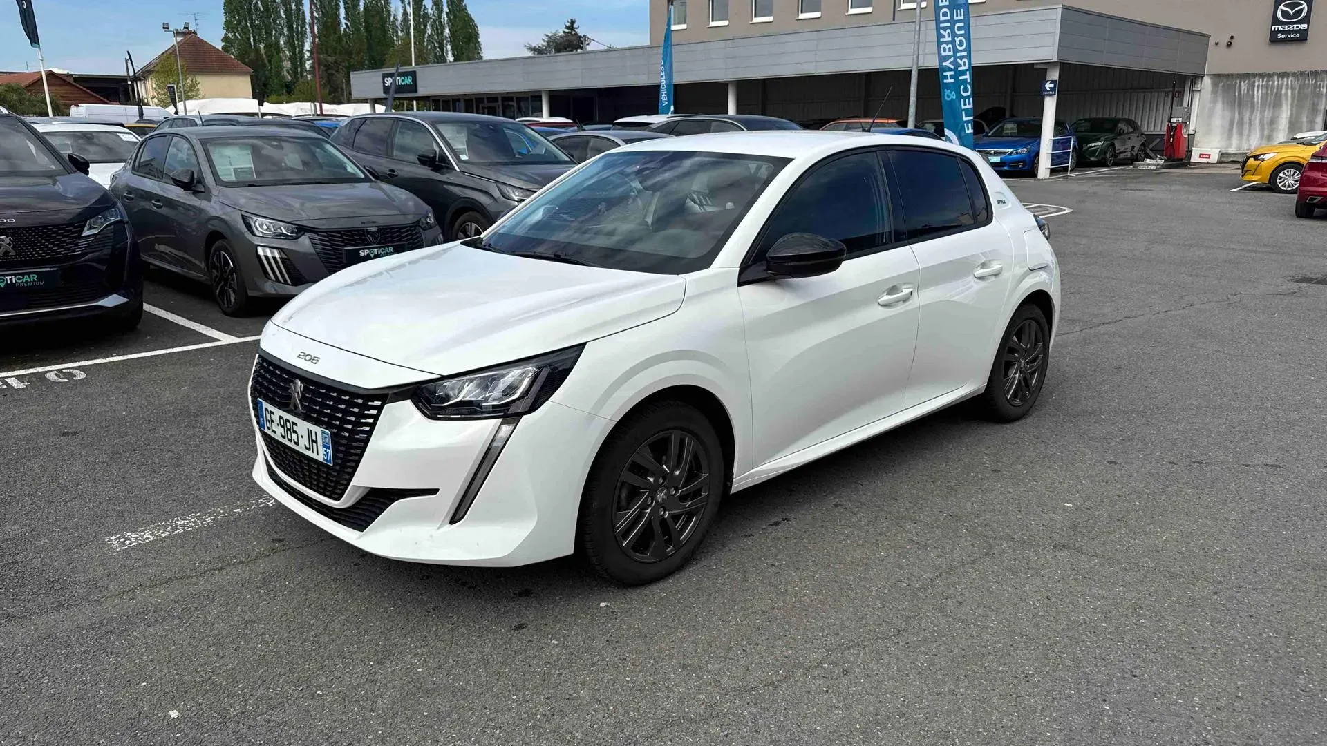 Peugeot 208 teinte opaque blanc banquise d'occasion