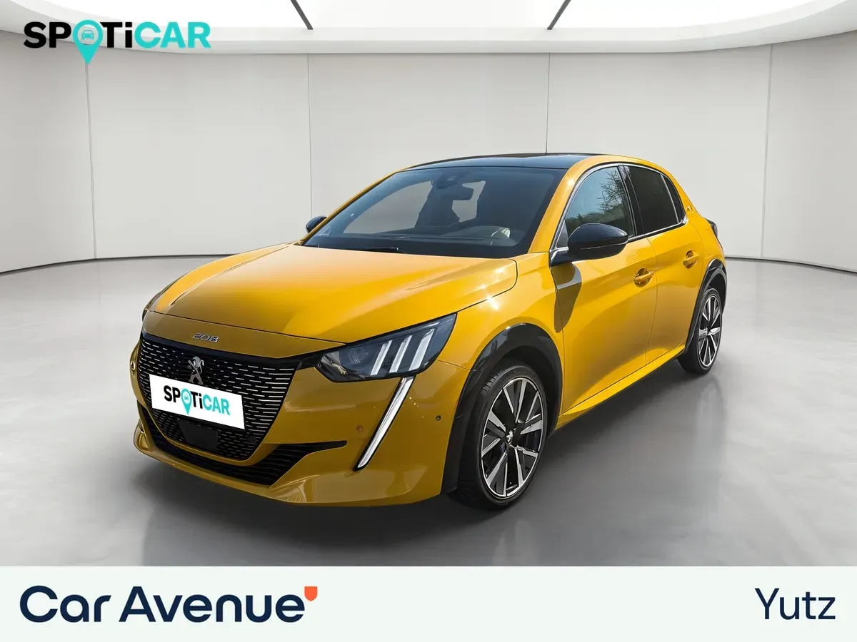 Peugeot 208 jaune d'occasion
