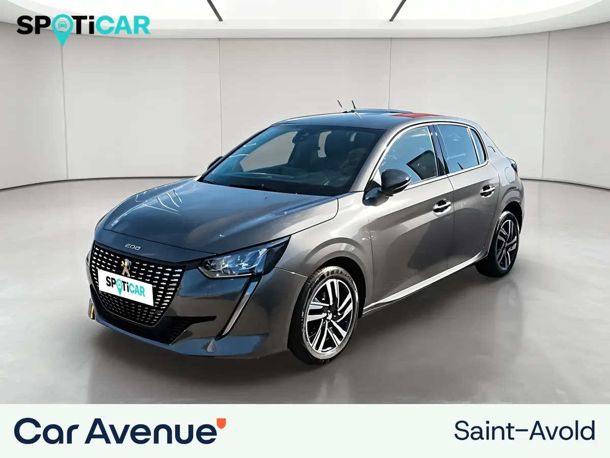 Peugeot 208 gris d'occasion