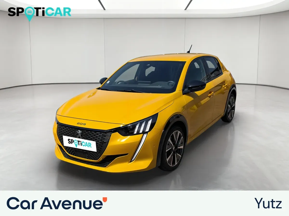 Peugeot 208 jaune d'occasion