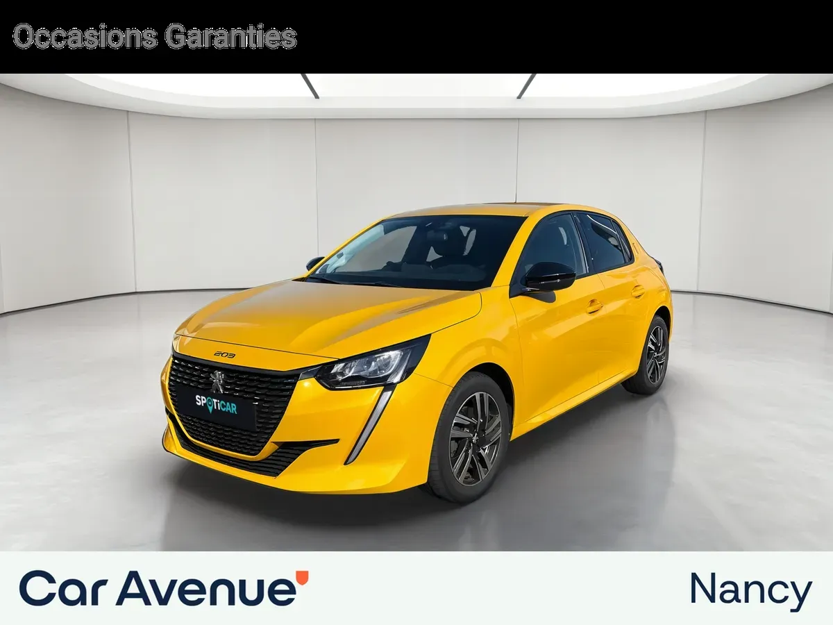 Peugeot 208 jaune d'occasion