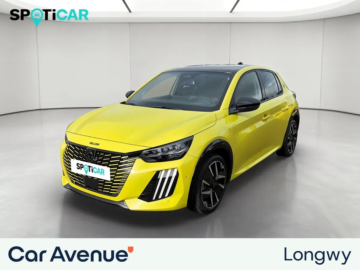 Peugeot 208 jaune d'occasion