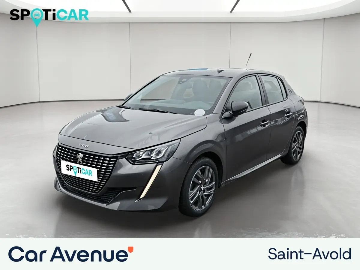 Peugeot 208 gris d'occasion