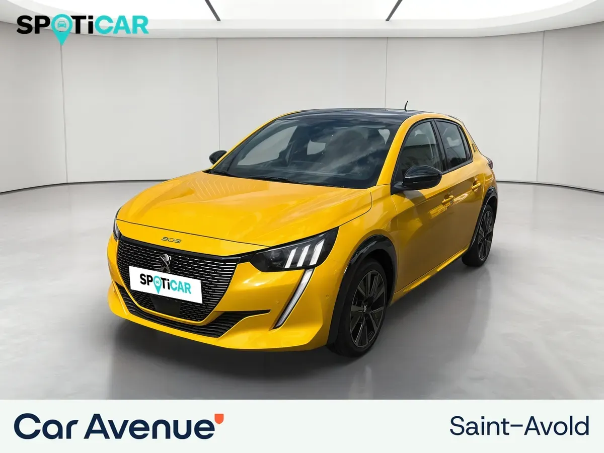 Peugeot 208 jaune d'occasion
