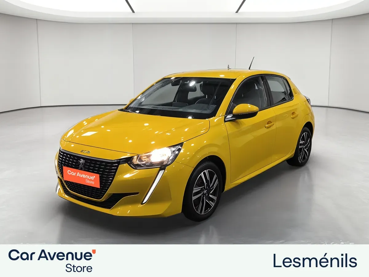 Peugeot 208 jaune d'occasion